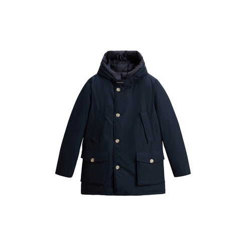 Parka Uomo lungo Arctic, con cappuccio e due tasche frontali con patta
